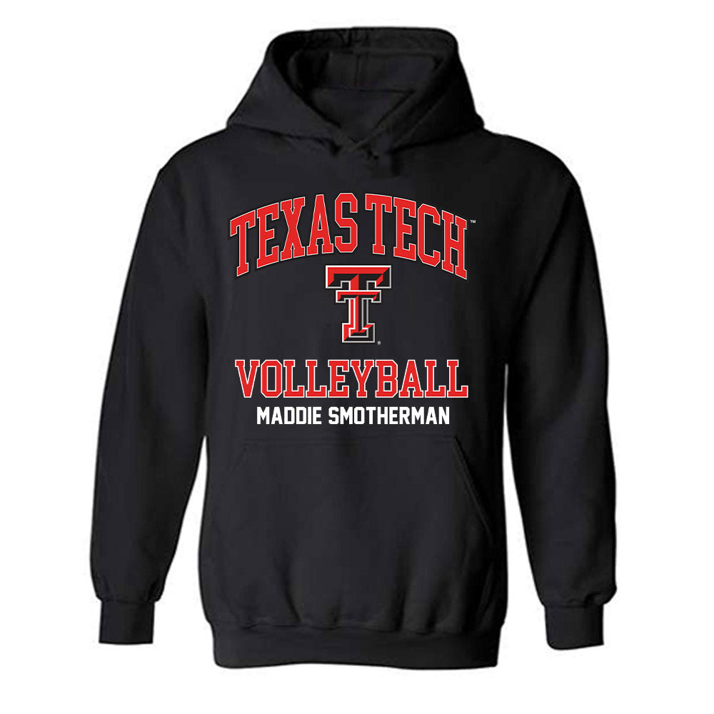 Texas Tech - NCAA Women's Volleyball : Maddie Smotherman - Classic Fashion Shersey Hooded Sweatshirt-0