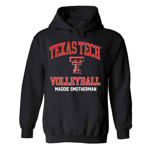Texas Tech - NCAA Women's Volleyball : Maddie Smotherman - Classic Fashion Shersey Hooded Sweatshirt-0