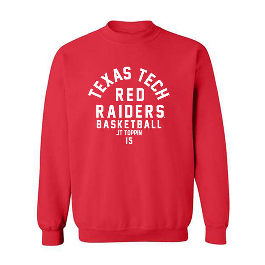 Texas Tech - NCAA Men's Basketball : JT Toppin - Classic Fashion Shersey Crewneck Sweatshirt-0