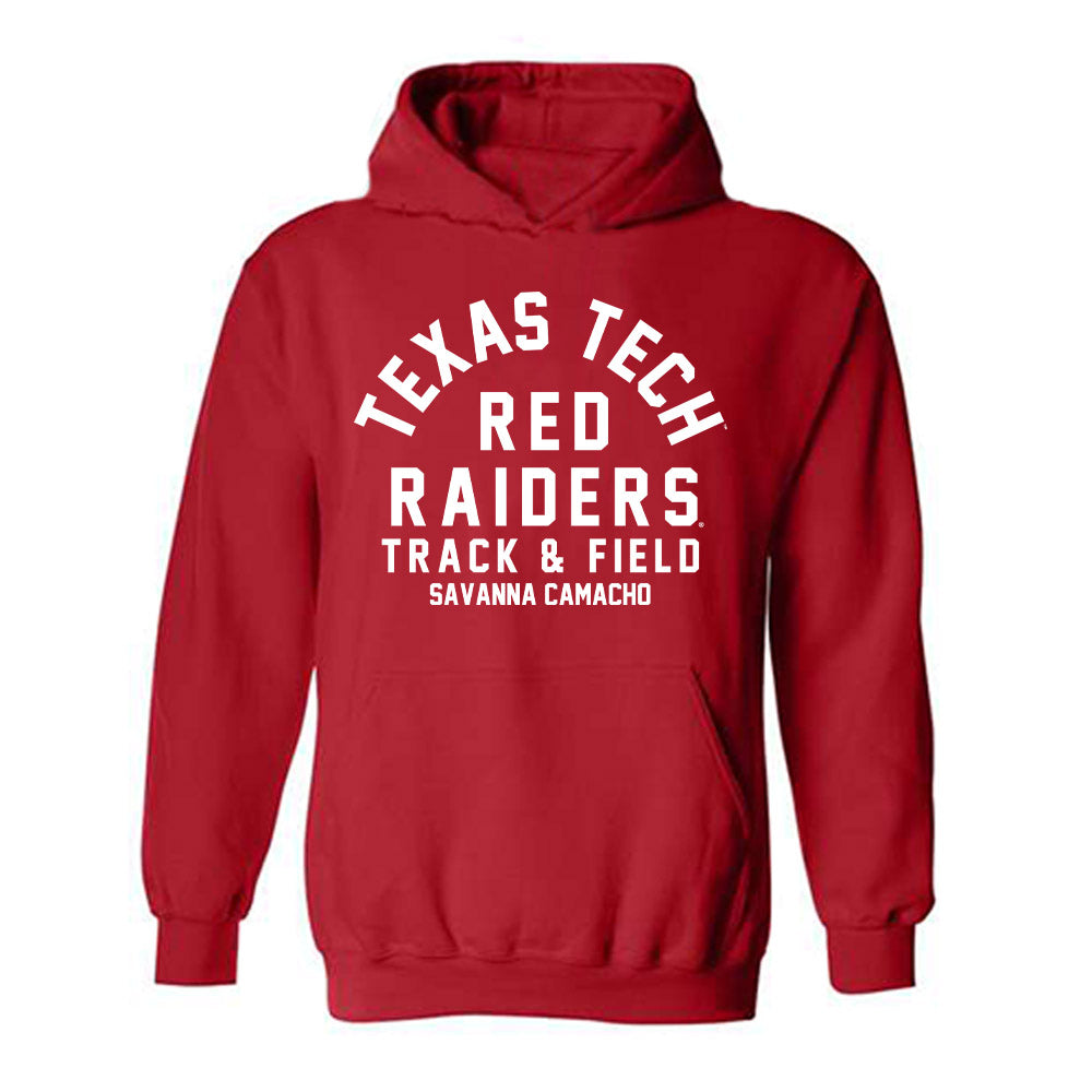 Texas Tech - NCAA Women's Track & Field : Savanna Camacho - Classic Fashion Shersey Hooded Sweatshirt