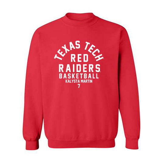 Texas Tech - NCAA Women's Basketball : Kalysta Martin - Classic Fashion Shersey Crewneck Sweatshirt-0