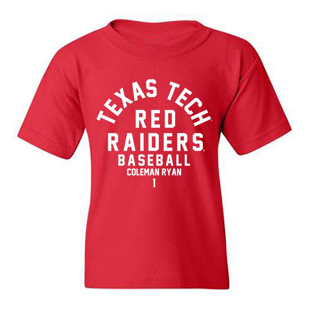 Texas Tech - NCAA Baseball : Coleman Ryan - Classic Fashion Shersey Youth T-Shirt-0