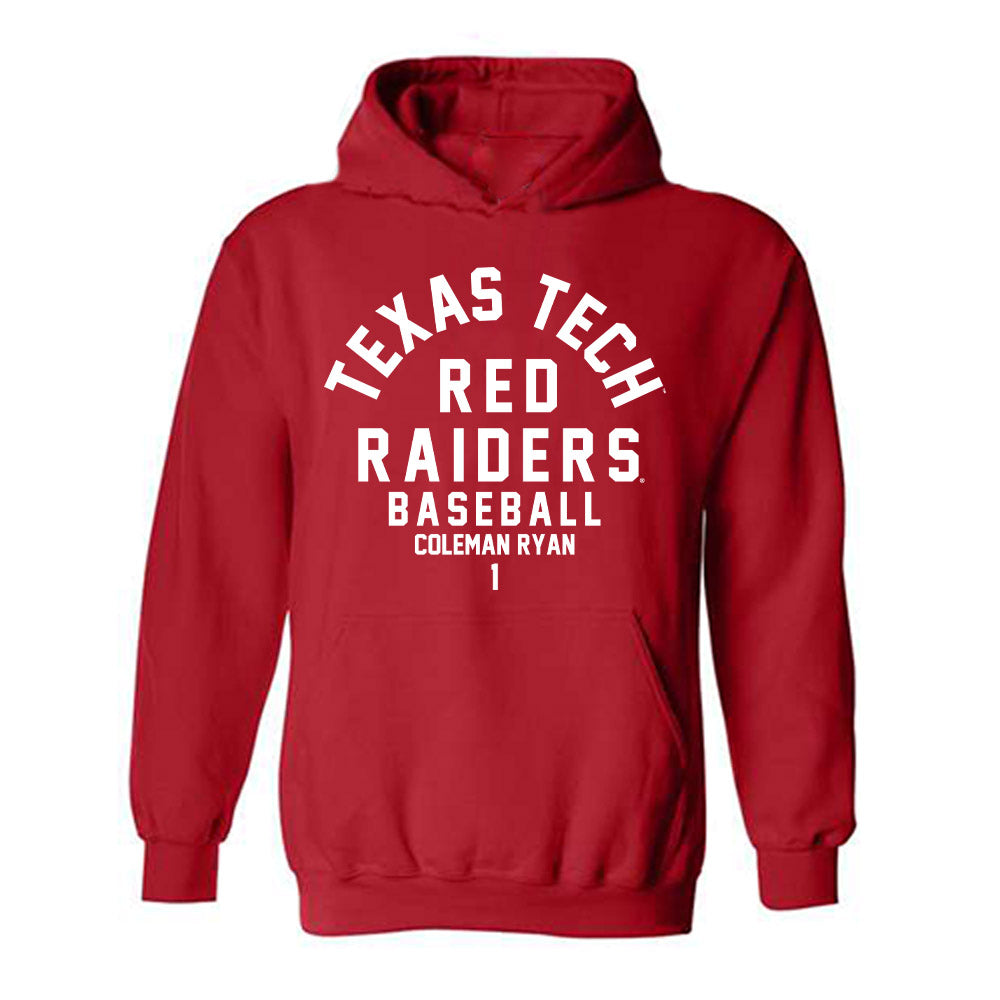 Texas Tech - NCAA Baseball : Coleman Ryan - Classic Fashion Shersey Hooded Sweatshirt-0