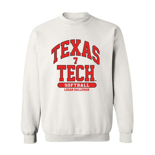 Texas Tech - NCAA Softball : Logan Halleman - Classic Fashion Shersey Crewneck Sweatshirt