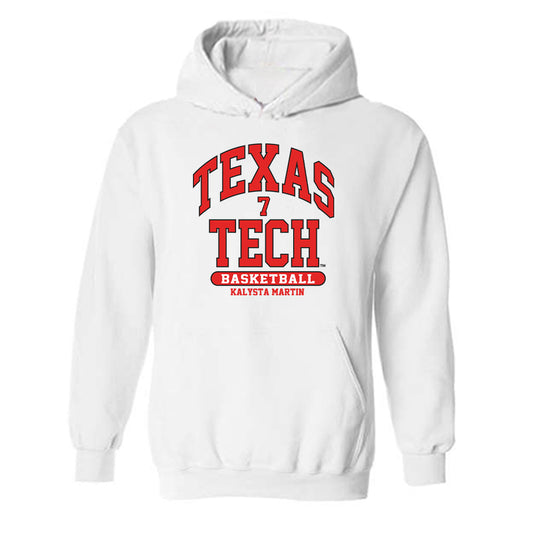 Texas Tech - NCAA Women's Basketball : Kalysta Martin - Classic Fashion Shersey Hooded Sweatshirt-0