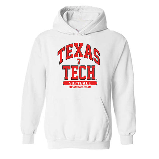 Texas Tech - NCAA Softball : Logan Halleman - Classic Fashion Shersey Hooded Sweatshirt
