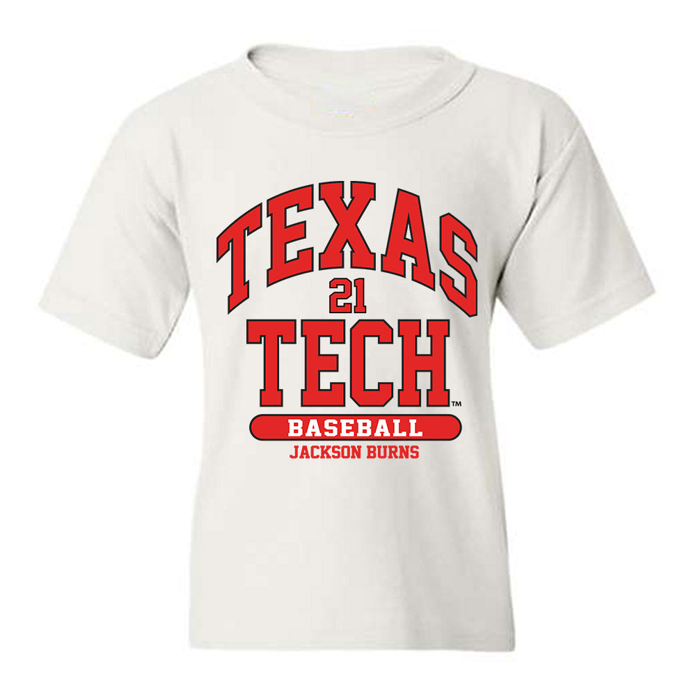 Texas Tech - NCAA Baseball : Jackson Burns - Classic Fashion Shersey Youth T-Shirt-0