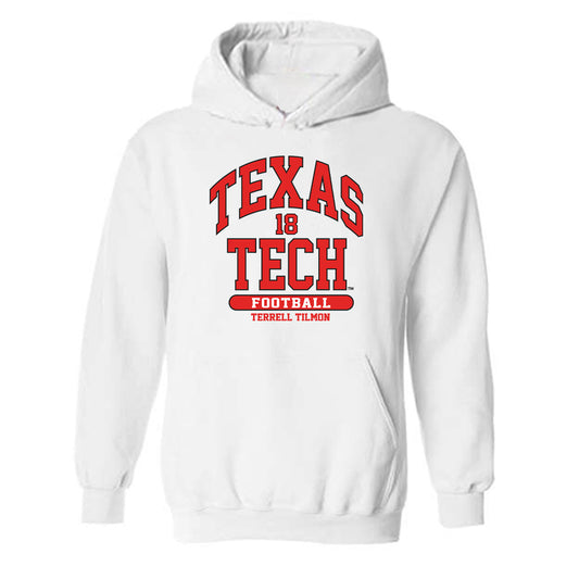 Texas Tech - NCAA Football : Terrell Tilmon - Classic Fashion Shersey Hooded Sweatshirt-0
