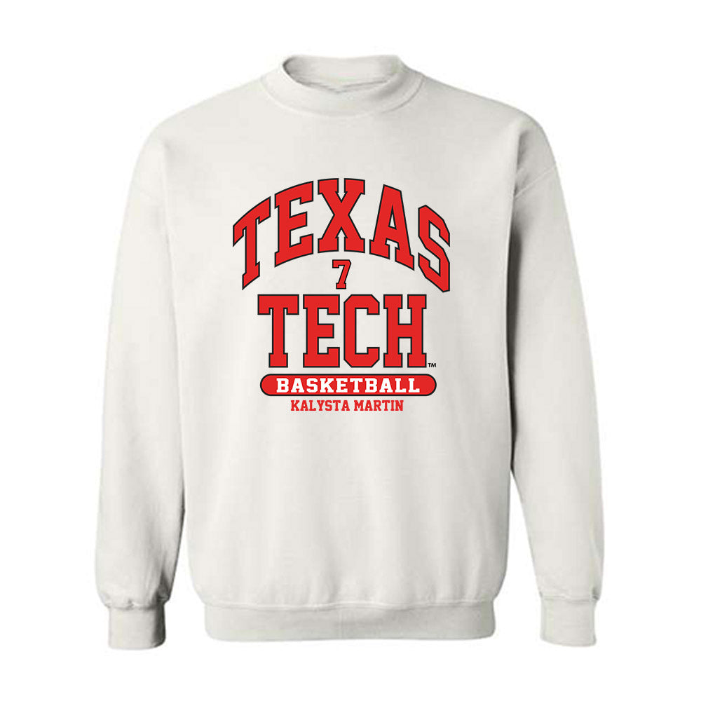 Texas Tech - NCAA Women's Basketball : Kalysta Martin - Classic Fashion Shersey Crewneck Sweatshirt-0