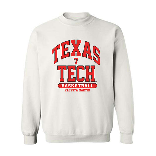 Texas Tech - NCAA Women's Basketball : Kalysta Martin - Classic Fashion Shersey Crewneck Sweatshirt-0