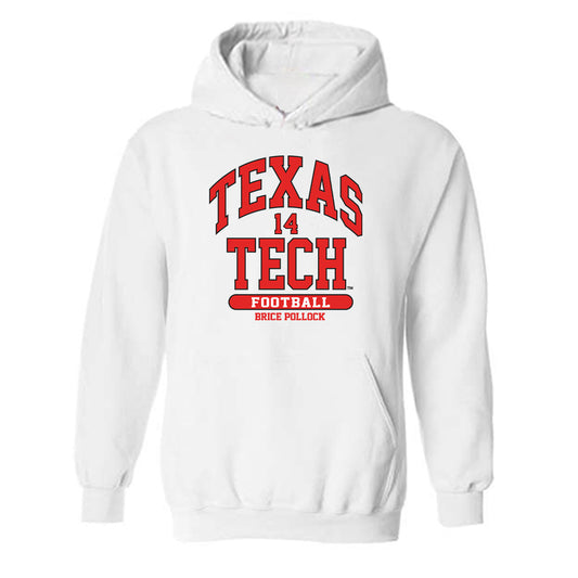 Texas Tech - NCAA Football : Brice Pollock - Classic Fashion Shersey Hooded Sweatshirt-0