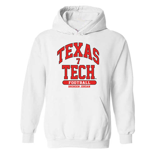 Texas Tech - NCAA Football : Brenden Jordan - Classic Fashion Shersey Hooded Sweatshirt