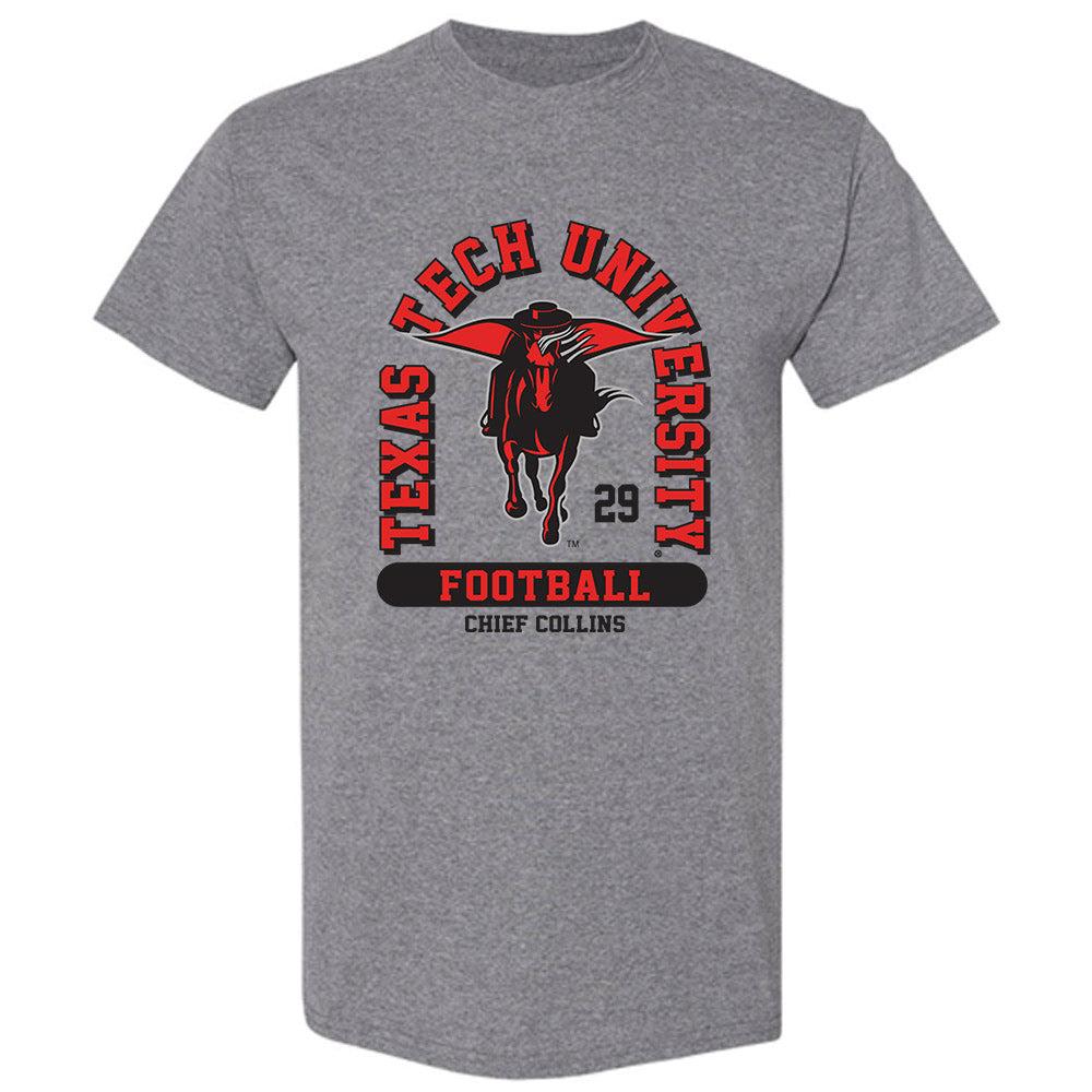 Texas Tech - NCAA Football : Chief Collins - Classic Fashion Shersey T-Shirt-0