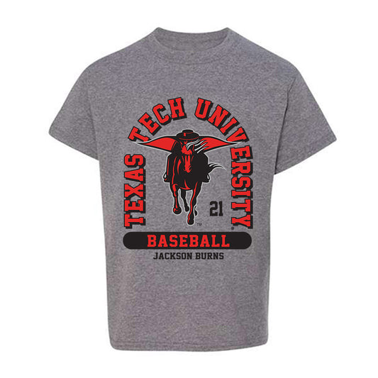 Texas Tech - NCAA Baseball : Jackson Burns - Classic Fashion Shersey Youth T-Shirt-0