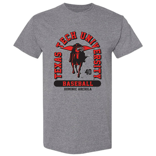 Texas Tech - NCAA Baseball : Dominic Archila - Classic Fashion Shersey T-Shirt-0