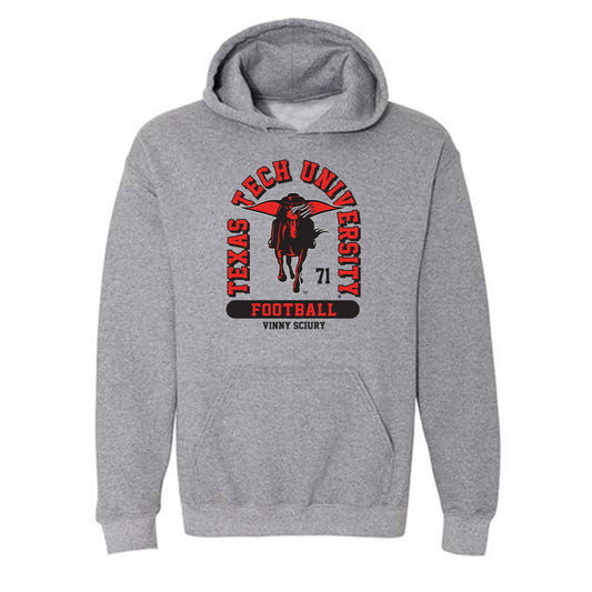 Texas Tech - NCAA Football : Vinny Sciury - Classic Fashion Shersey Hooded Sweatshirt