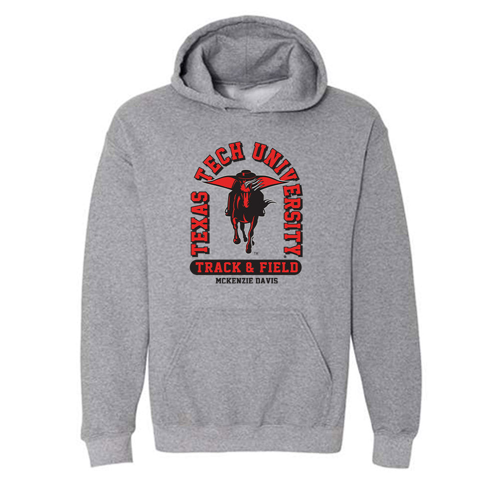 Texas Tech - NCAA Women's Track & Field : McKenzie Davis - Classic Fashion Shersey Hooded Sweatshirt-0