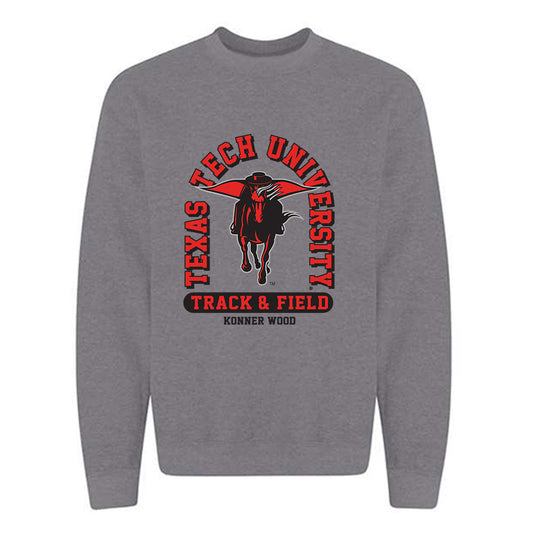 Texas Tech - NCAA Men's Track & Field : Konner Wood - Classic Fashion Shersey Crewneck Sweatshirt