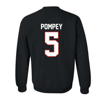 Texas Tech - NCAA Baseball : Timothy Pompey - Sports Shersey Crewneck Sweatshirt-1