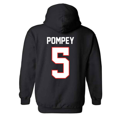 Texas Tech - NCAA Baseball : Tj Pompey - Sports Shersey Hooded Sweatshirt