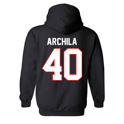 Texas Tech - NCAA Baseball : Dominic Archila - Sports Shersey Hooded Sweatshirt-1