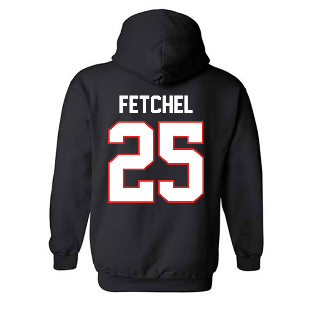 Texas Tech - NCAA Baseball : Zach Fetchel - Sports Shersey Hooded Sweatshirt-1