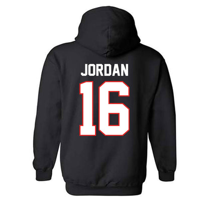 Texas Tech - NCAA Baseball : Will Jordan - Sports Shersey Hooded Sweatshirt-1