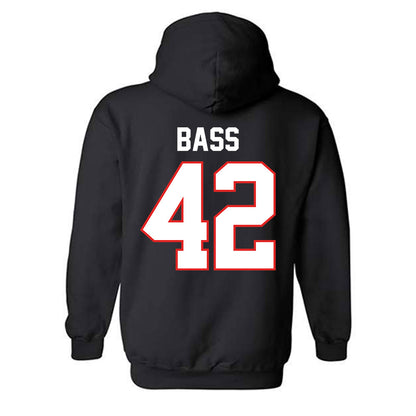 Texas Tech - NCAA Baseball : Daniel Bass - Sports Shersey Hooded Sweatshirt-1