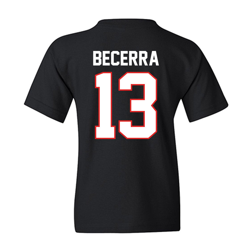 Texas Tech - NCAA Baseball : Donovan Becerra - Sports Shersey Youth T-Shirt-1