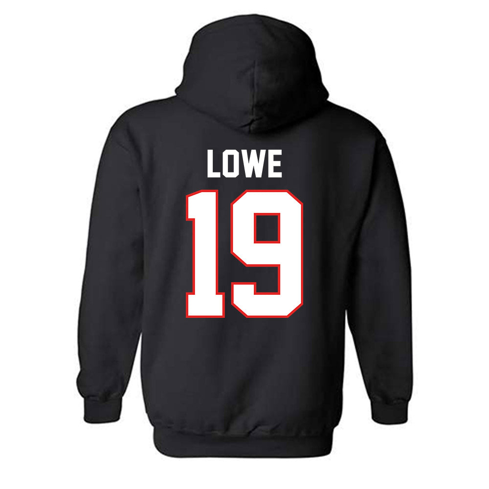 Texas Tech - NCAA Baseball : Jonny Lowe - Sports Shersey Hooded Sweatshirt-1