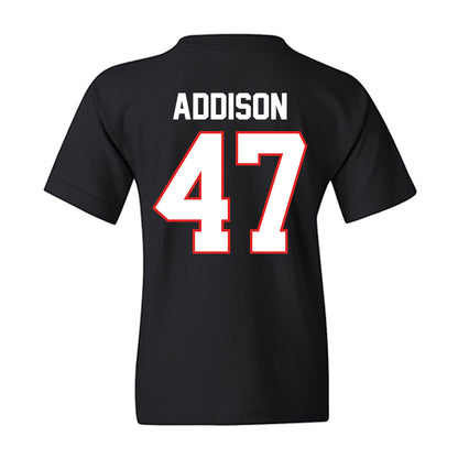 Texas Tech - NCAA Baseball : Logan Addison - Sports Shersey Youth T-Shirt-1