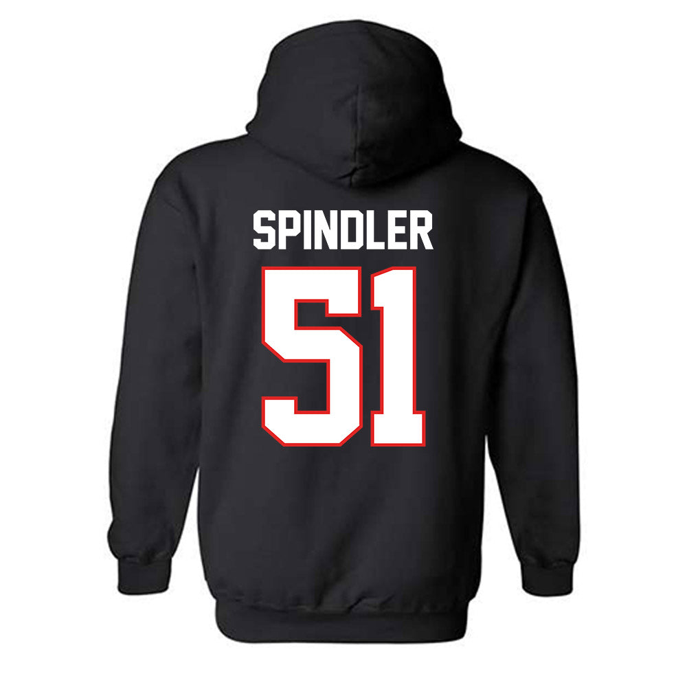 Texas Tech - NCAA Baseball : Jake Spindler - Sports Shersey Hooded Sweatshirt-1