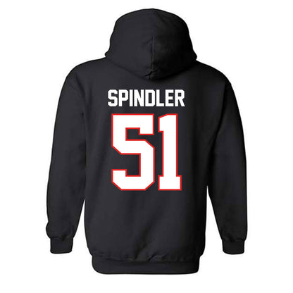 Texas Tech - NCAA Baseball : Jake Spindler - Sports Shersey Hooded Sweatshirt-1
