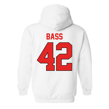 Texas Tech - NCAA Baseball : Daniel Bass - Sports Shersey Hooded Sweatshirt-1