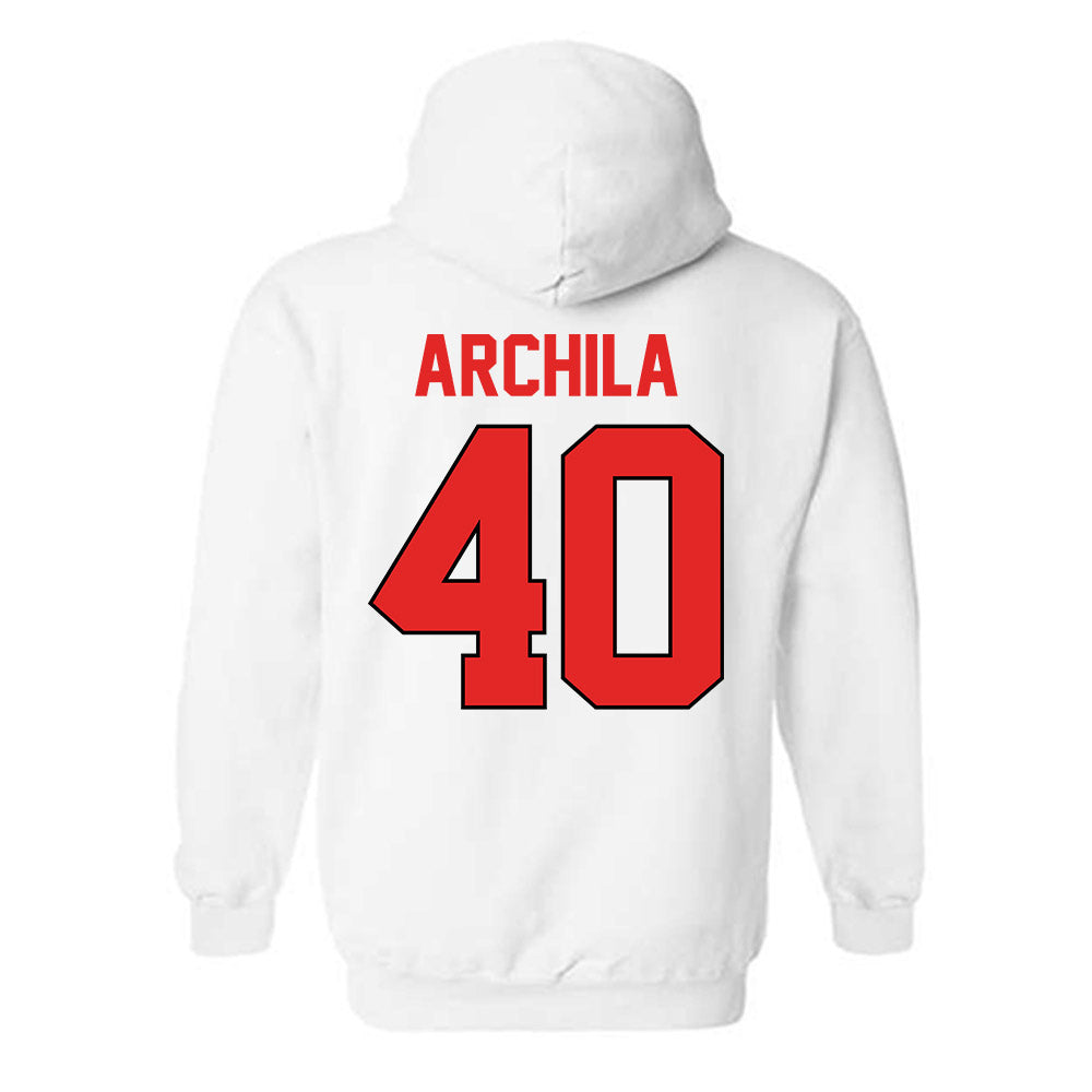 Texas Tech - NCAA Baseball : Dominic Archila - Sports Shersey Hooded Sweatshirt-1