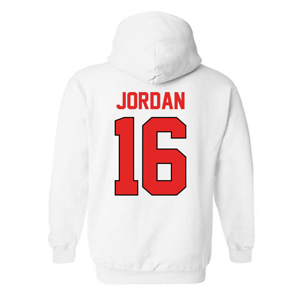 Texas Tech - NCAA Baseball : Will Jordan - Sports Shersey Hooded Sweatshirt-1