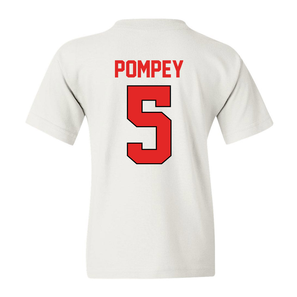 Texas Tech - NCAA Baseball : Tj Pompey - Sports Shersey Youth T-Shirt