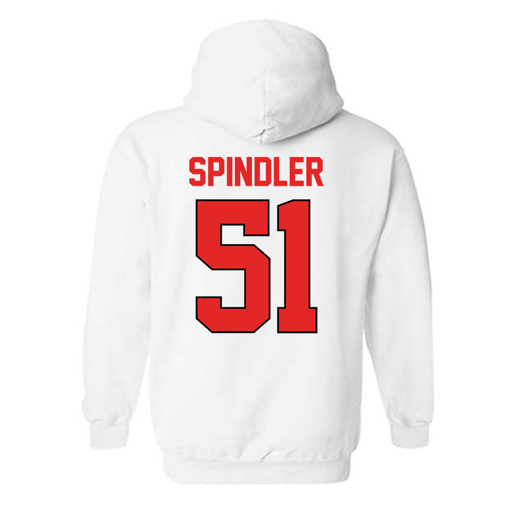 Texas Tech - NCAA Baseball : Jake Spindler - Sports Shersey Hooded Sweatshirt-1