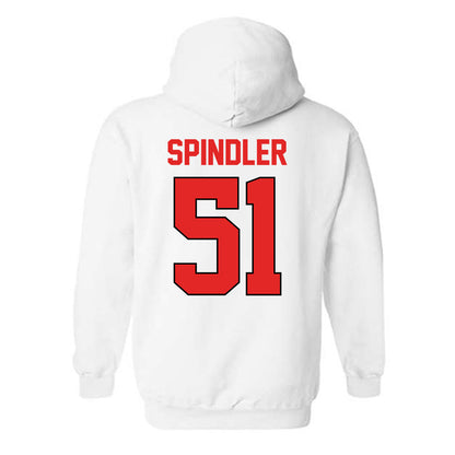 Texas Tech - NCAA Baseball : Jake Spindler - Sports Shersey Hooded Sweatshirt-1