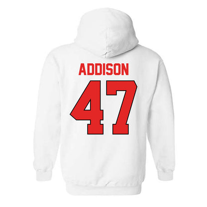 Texas Tech - NCAA Baseball : Logan Addison - Sports Shersey Hooded Sweatshirt-1