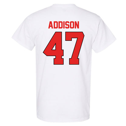 Texas Tech - NCAA Baseball : Logan Addison - Sports Shersey T-Shirt-1