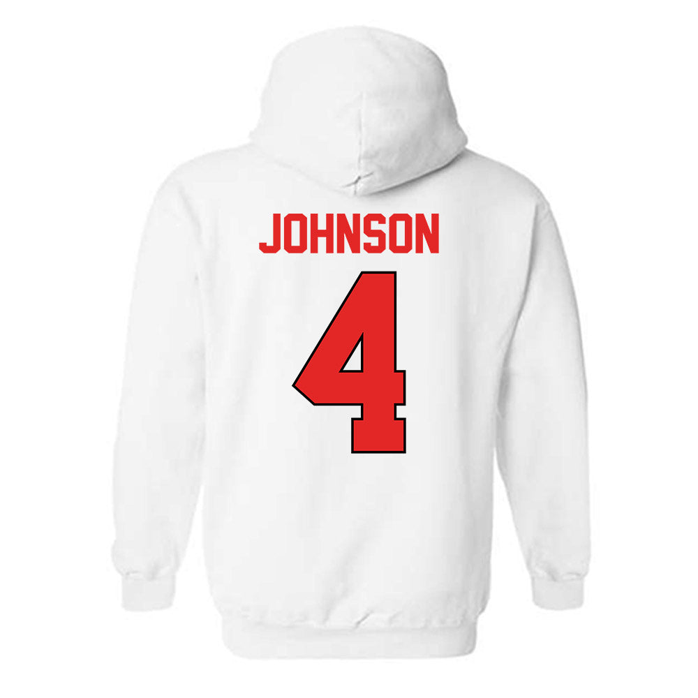 Texas Tech - NCAA Baseball : Kendyl Johnson - Sports Shersey Hooded Sweatshirt-1