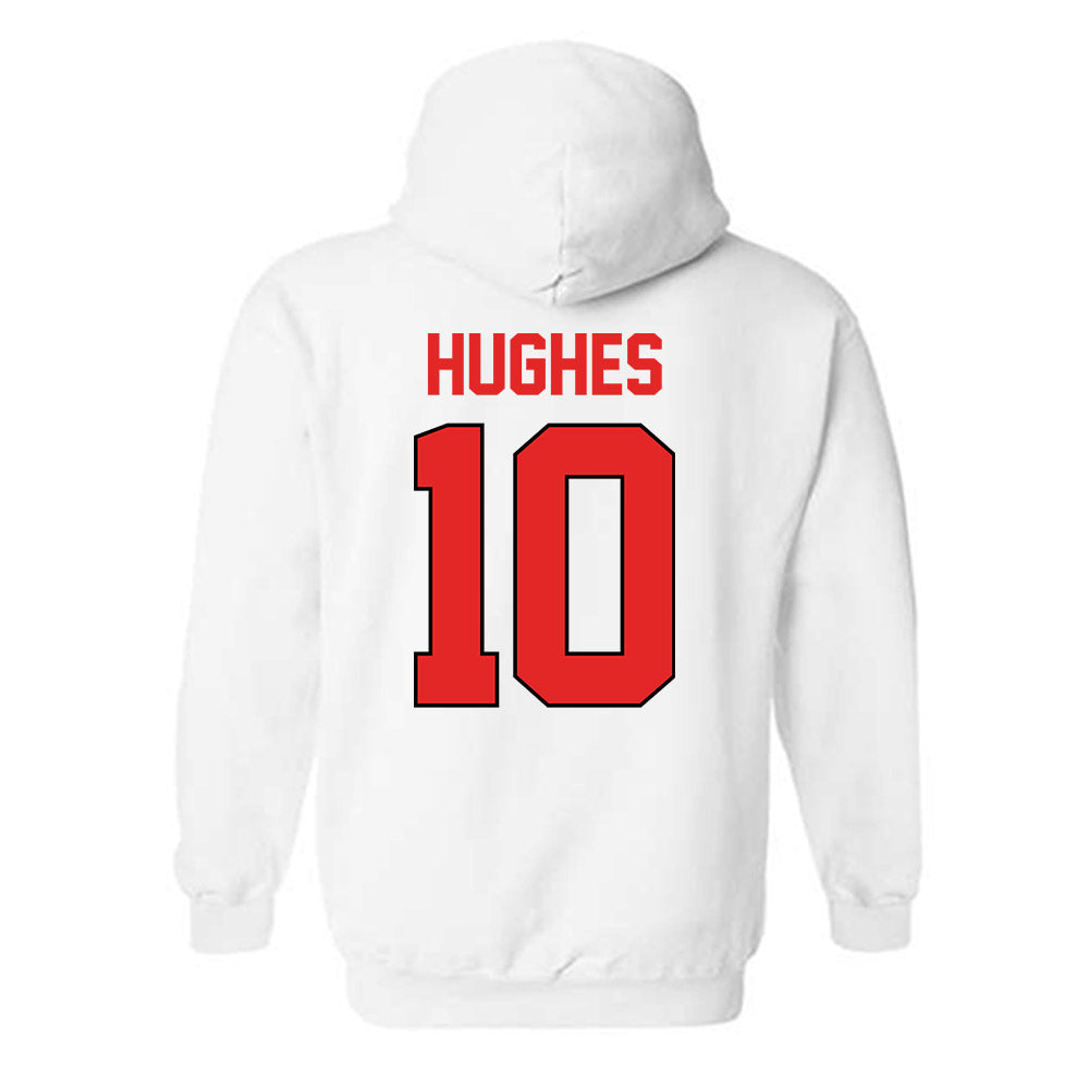 Texas Tech - NCAA Baseball : Logan Hughes - Sports Shersey Hooded Sweatshirt-1