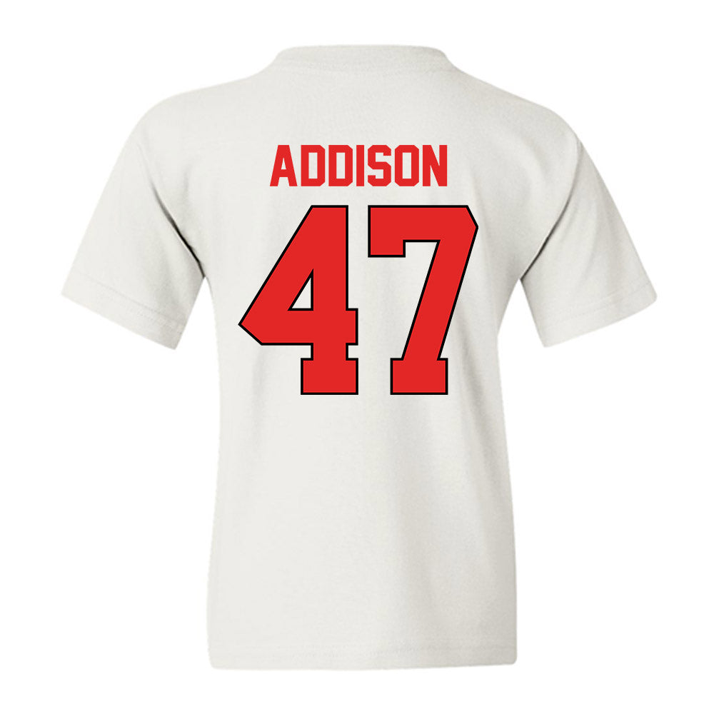 Texas Tech - NCAA Baseball : Logan Addison - Sports Shersey Youth T-Shirt-1