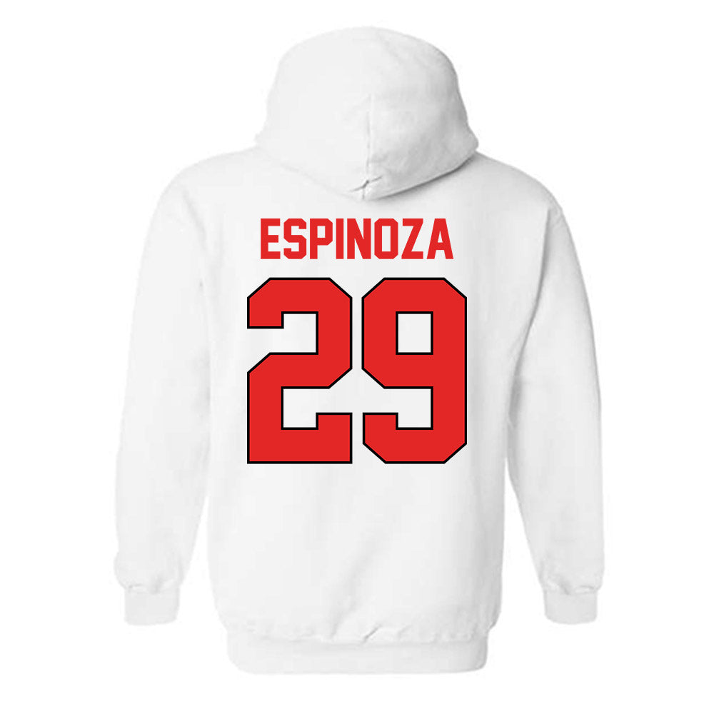 Texas Tech - NCAA Baseball : Jorden Espinoza - Sports Shersey Hooded Sweatshirt-1