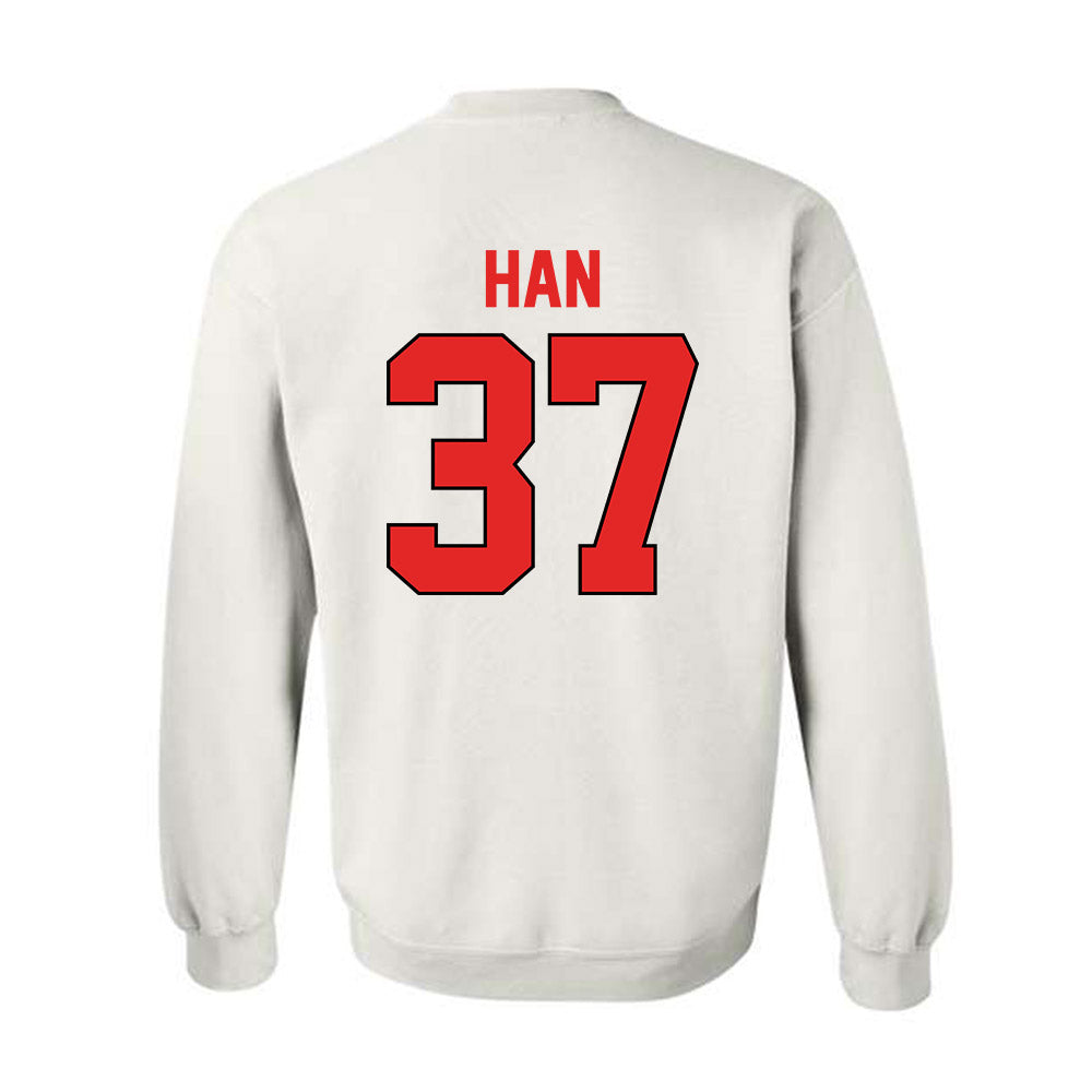 Texas Tech - NCAA Baseball : Heeryun Han - Sports Shersey Crewneck Sweatshirt-1
