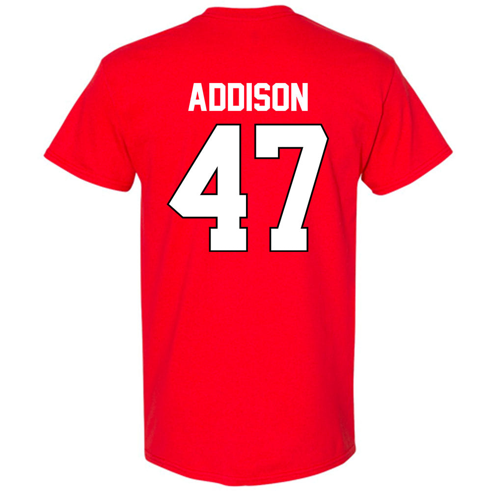 Texas Tech - NCAA Baseball : Logan Addison - Sports Shersey T-Shirt-1