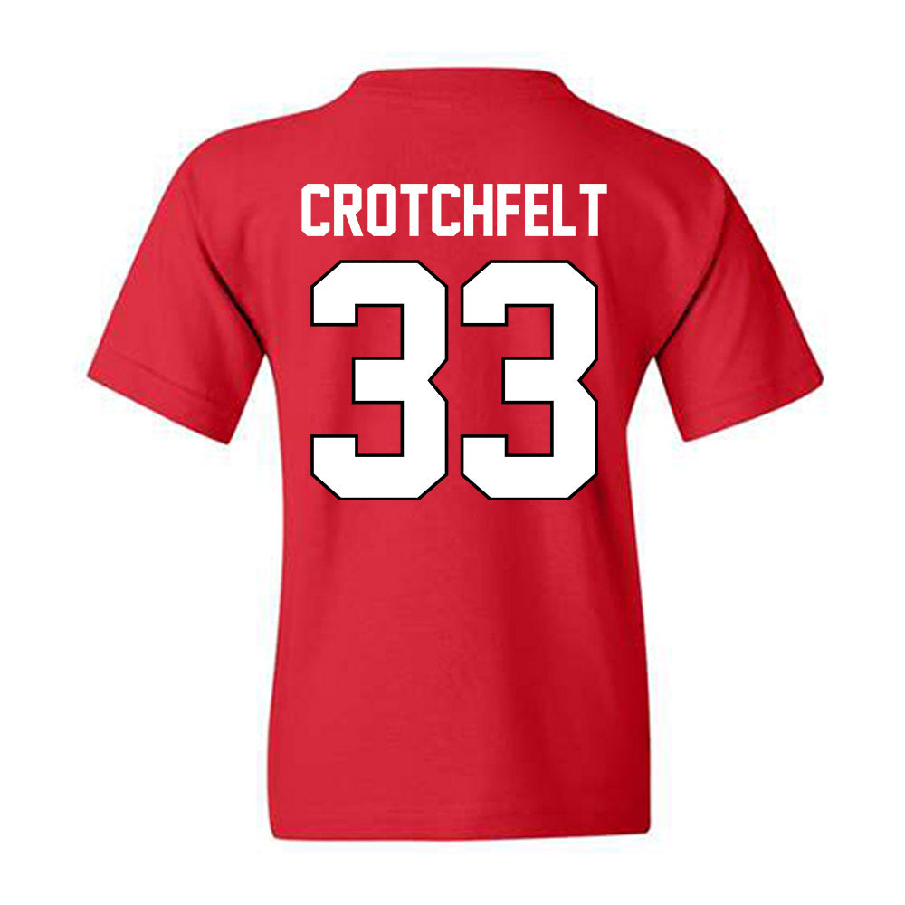 Texas Tech - NCAA Baseball : Zach Crotchfelt - Sports Shersey Youth T-Shirt-1
