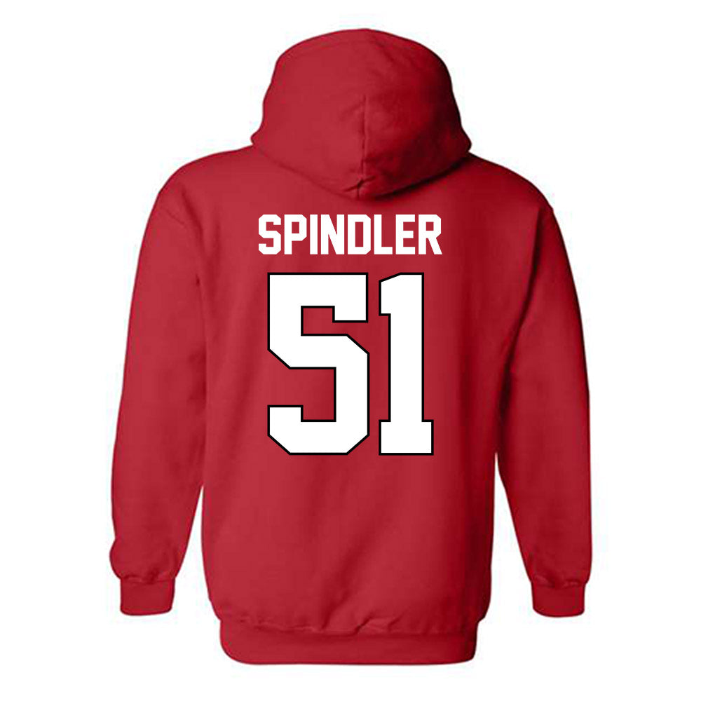 Texas Tech - NCAA Baseball : Jake Spindler - Sports Shersey Hooded Sweatshirt-1