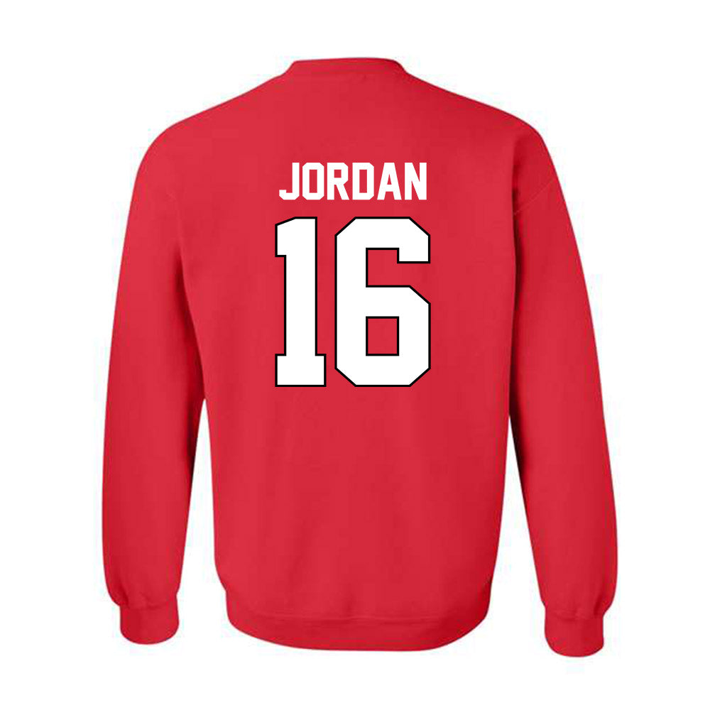 Texas Tech - NCAA Baseball : Will Jordan - Sports Shersey Crewneck Sweatshirt-1